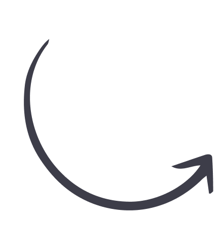 arrow pointing at projects